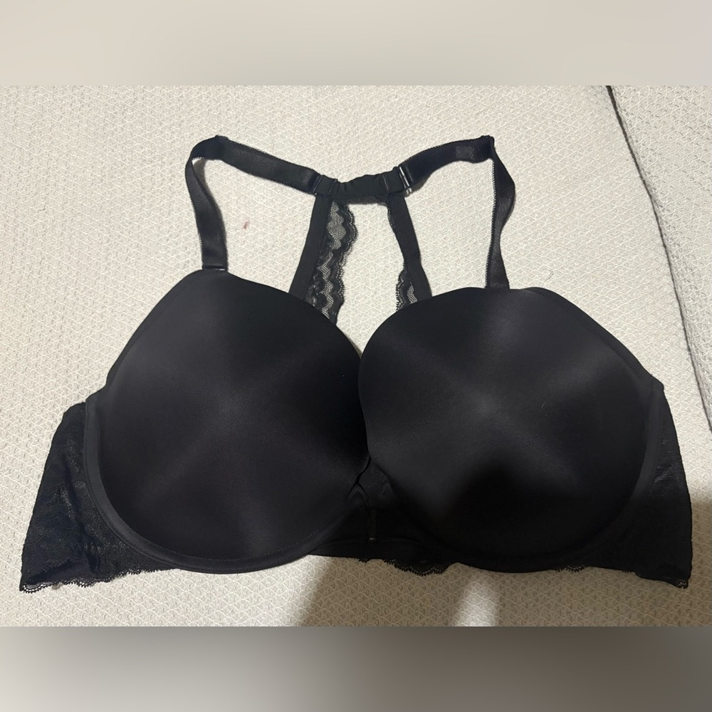 Torrid XO Plunge Front Closure Full Coverage Black Underwire Bra 44 E (DD)